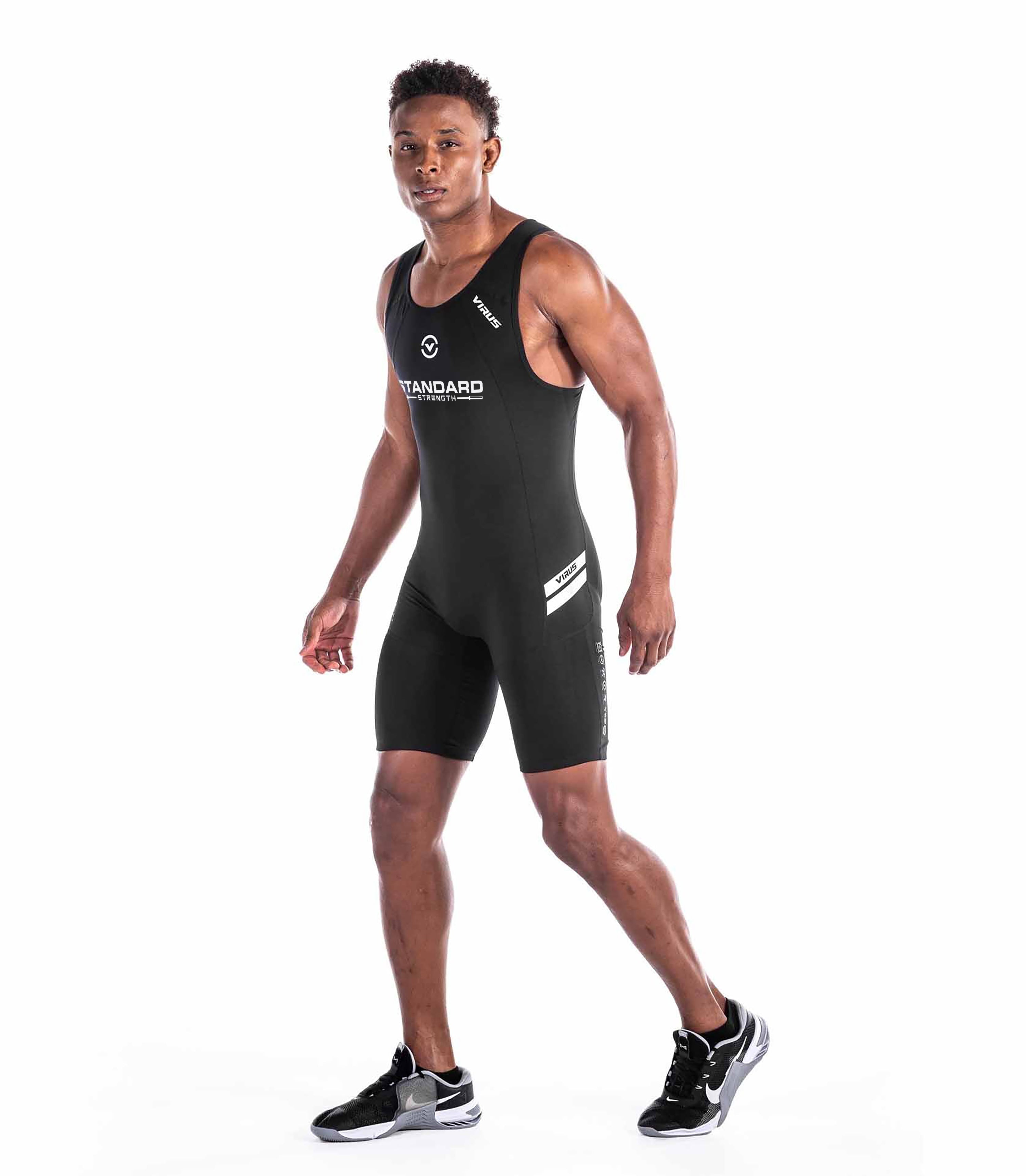 Standard Strength x Virus Mens Elevate V2 Singlet - BKSL