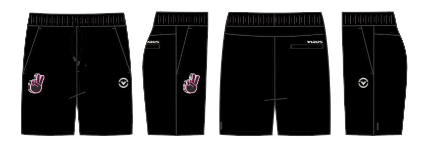 Wait Hold On x Virus Evo 7" Shorts
