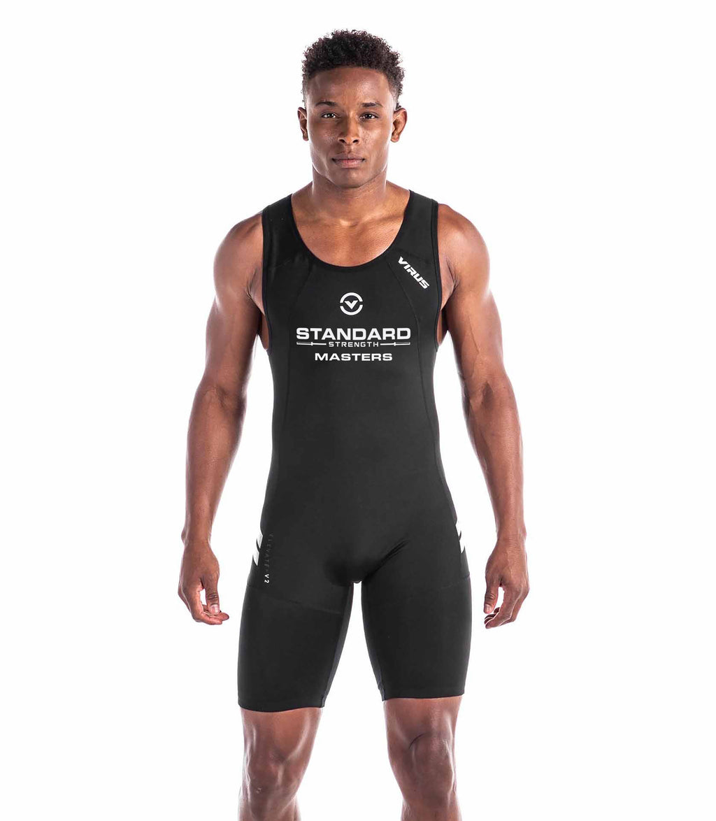 Masters Standard Strength x Virus Mens Elevate V2 Singlet - BKSL