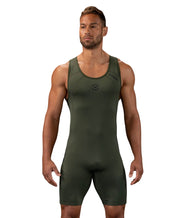 Elevate V2 Singlet - VIRUS® Performance Apparel #evergreen-black