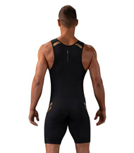 Elevate V2 Singlet - BKGD - VIRUS® Performance Apparel #black-gold