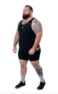 Elevate V2 Singlet - BKGD - VIRUS® Performance Apparel #black-gold