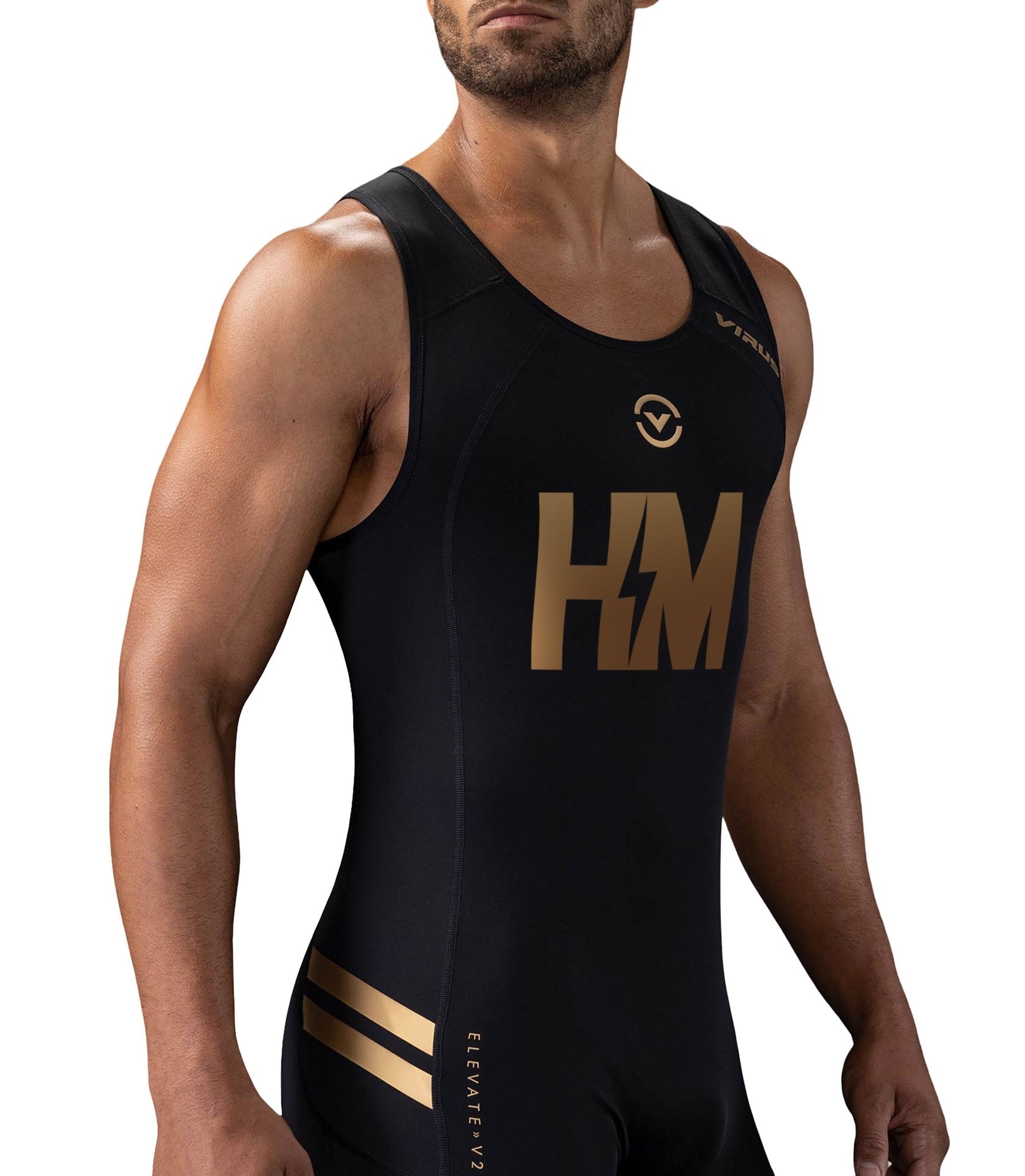 Heavy Metal Barbell - Men's Elevate V2 Singlet - VIRUS® Performance Apparel