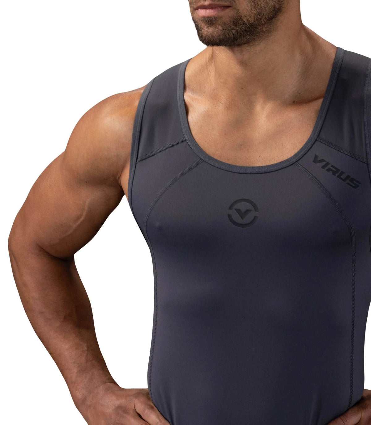 Men's Weightlifting Bundle | Bioceramic™ Compression and CoolJade™ Cooling From Warm - Up to PR - VIRUS® Performance Apparel. Slide 48 of 77
