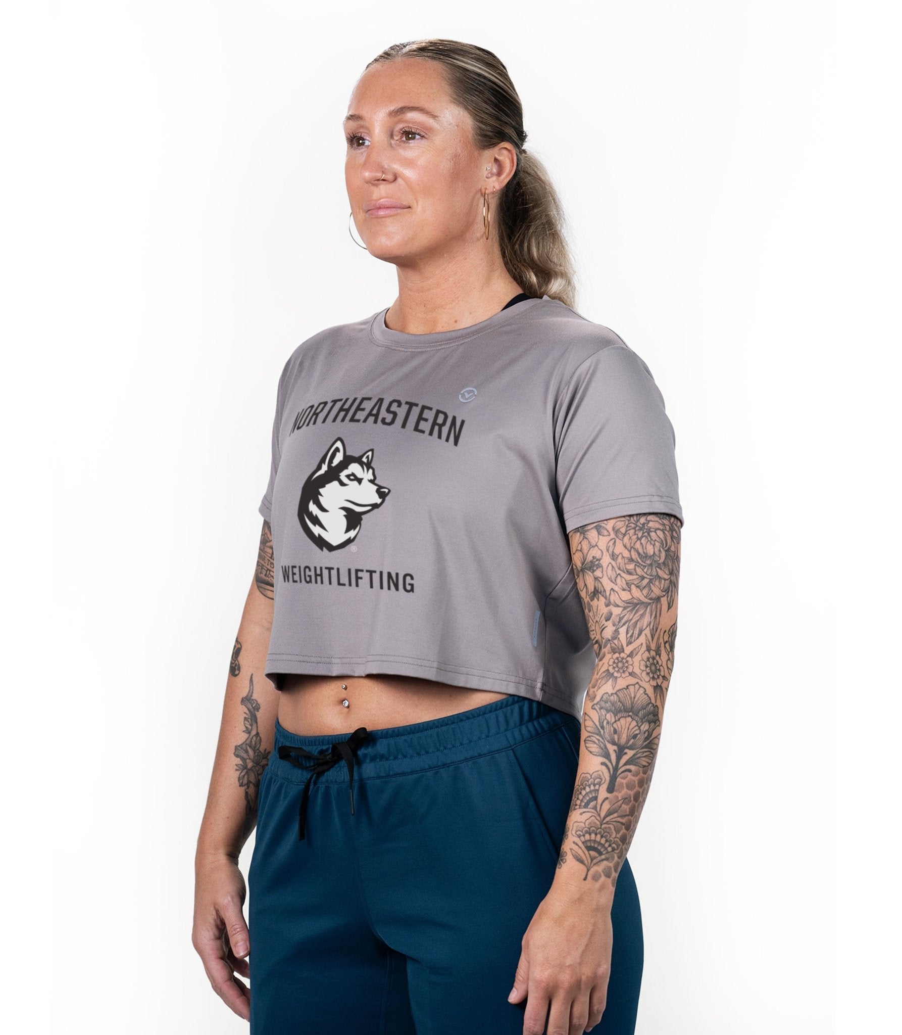 Northeastern University Mount Crop Tee - VIRUS® Performance Apparel