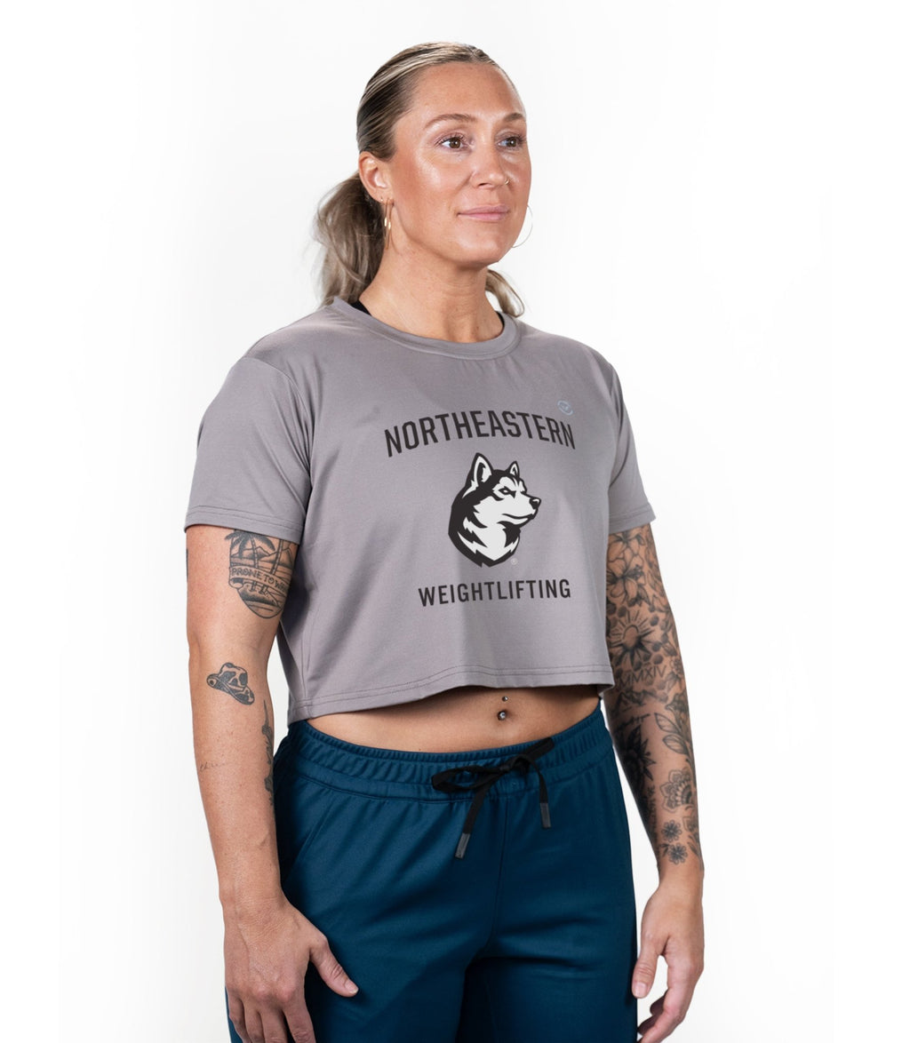 Northeastern University Mount Crop Tee - VIRUS® Performance Apparel