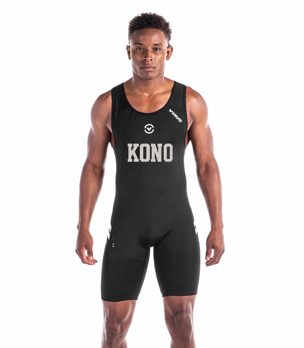 Tommy Kono Mens Elevate V2 Singlet - BKSL - VIRUS® Performance Apparel