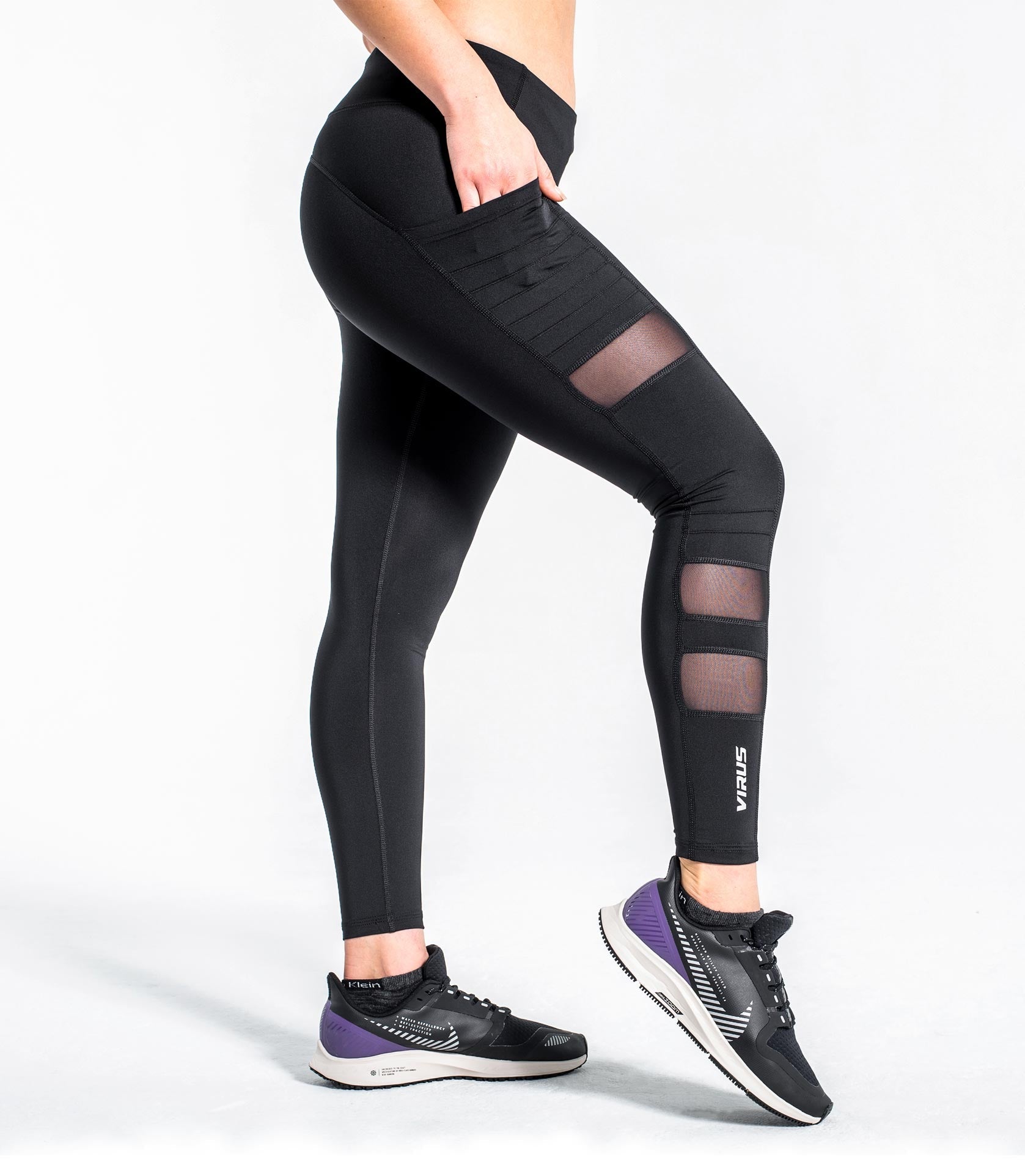 WOMEN'S VIRUS COMPRESSION leggings black size small action sport  performance £18.20 - PicClick UK