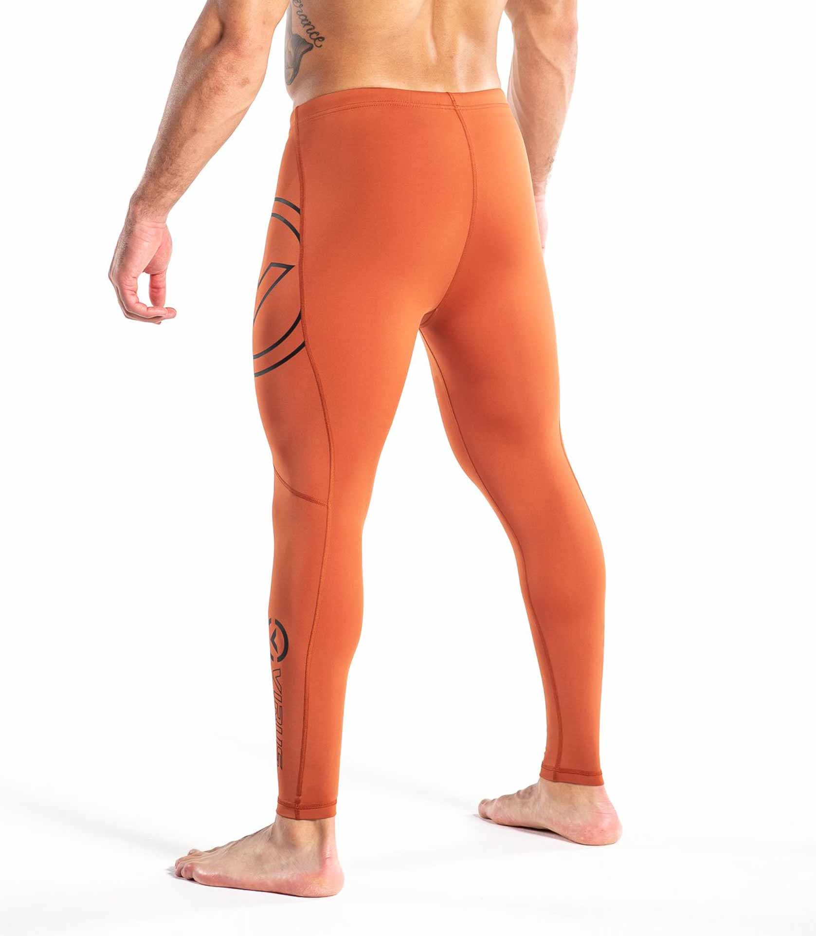 orange nike compression pants