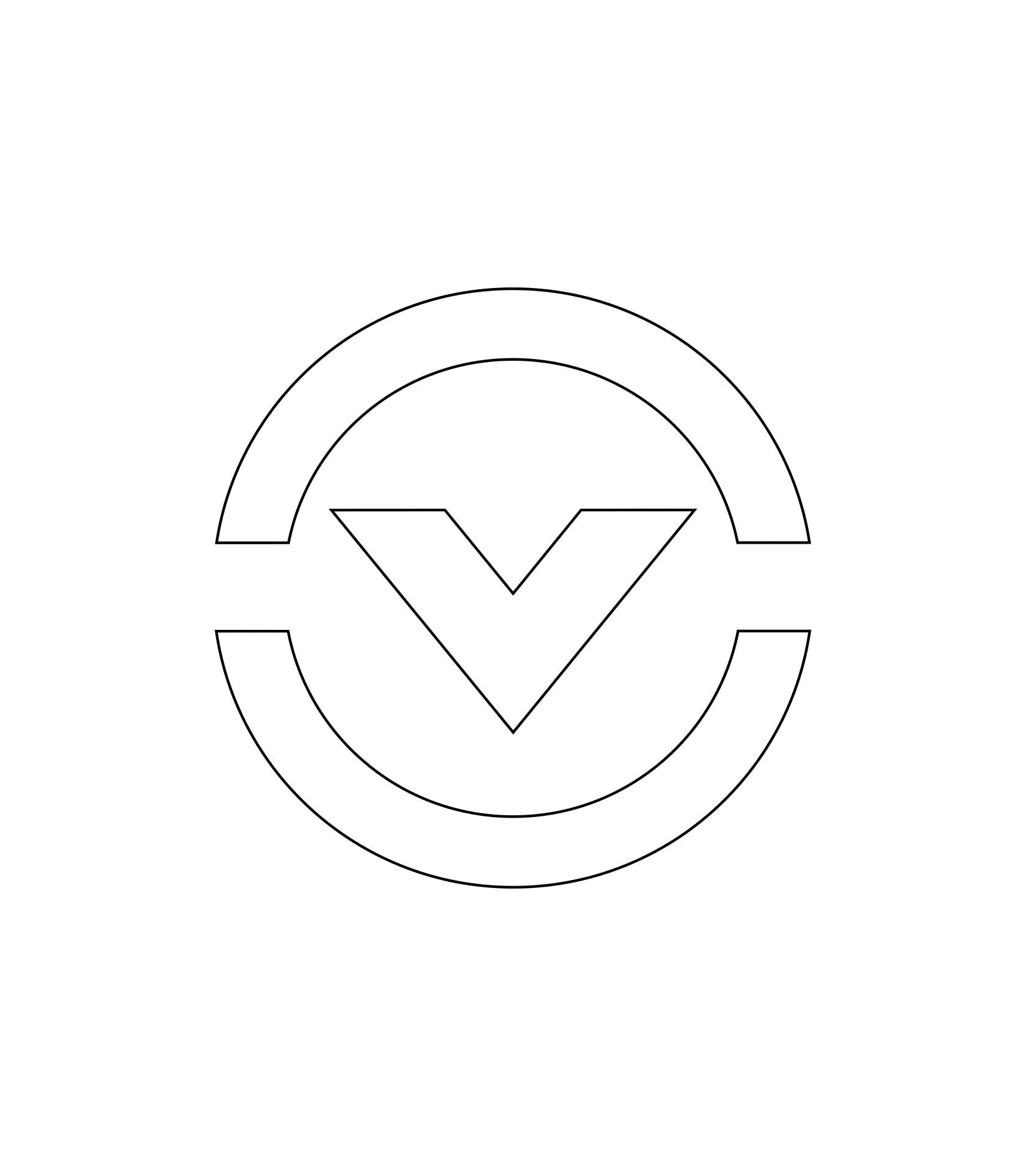 Circle V 4" Decal - VIRUS® Performance Apparel