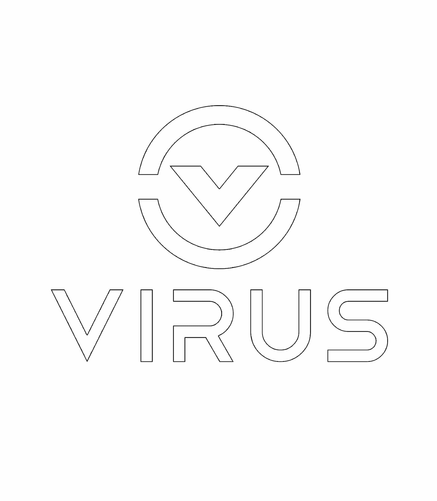 Iconic 4" Decal - VIRUS® Performance Apparel
