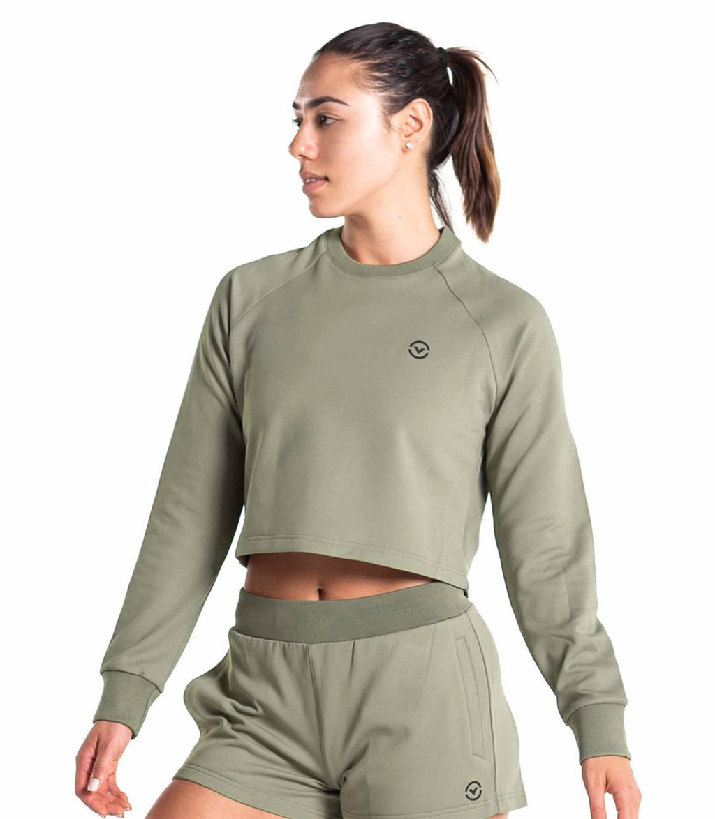 Unwind Crop Sweater - VIRUS® Performance Apparel